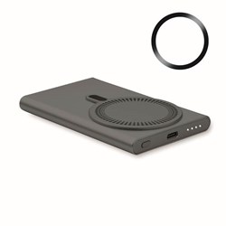 Obrázky: Powerbanka 5000 mAh s bezdrát.magnet.nab.,titanová