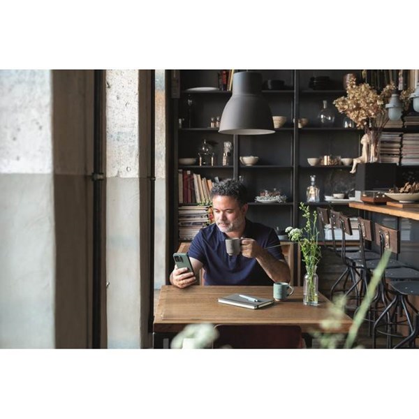 Obrázky: Keramický stohovatelný hrnek s uchem 170ml, šedý, Obrázek 8