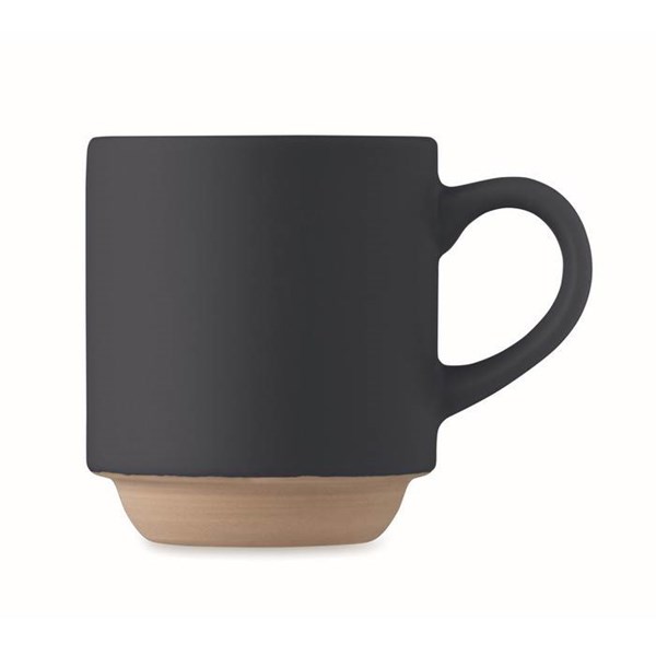 Obrázky: Keramický stohovat. hrnek s uchem 170ml,nám.modrý, Obrázek 3