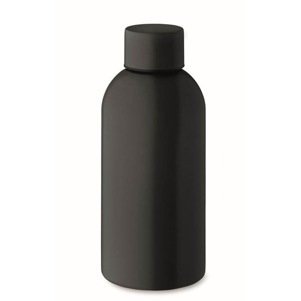 Obrázky: Jednostěnná láhev 500ml z recykl. nerez, černá