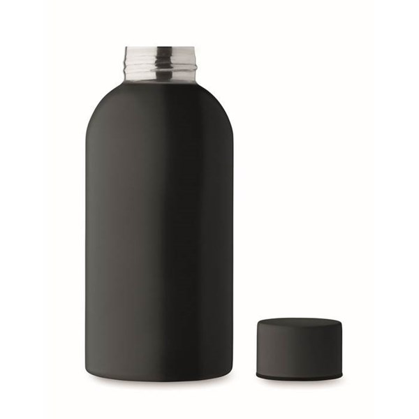 Obrázky: Jednostěnná láhev 500ml z recykl. nerez, černá, Obrázek 5