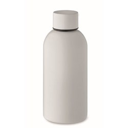 Obrázky: Jednostěnná láhev 500ml z recykl. nerez, bílá