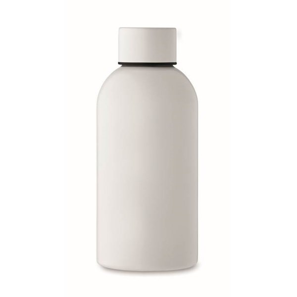 Obrázky: Jednostěnná láhev 500ml z recykl. nerez, bílá, Obrázek 4