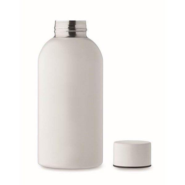 Obrázky: Jednostěnná láhev 500ml z recykl. nerez, bílá, Obrázek 5
