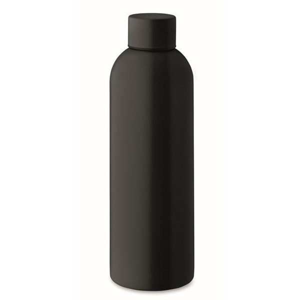 Obrázky: Jednostěnná láhev 750ml z recykl. nerez, černá