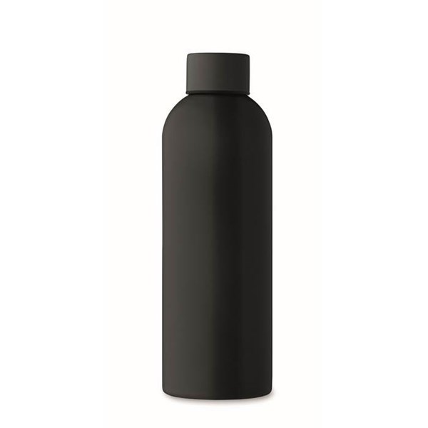 Obrázky: Jednostěnná láhev 750ml z recykl. nerez, černá, Obrázek 4