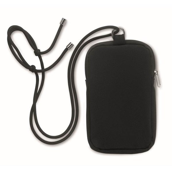 Obrázky: Černá bavlněná crossbody taška na smartphone, Obrázek 2