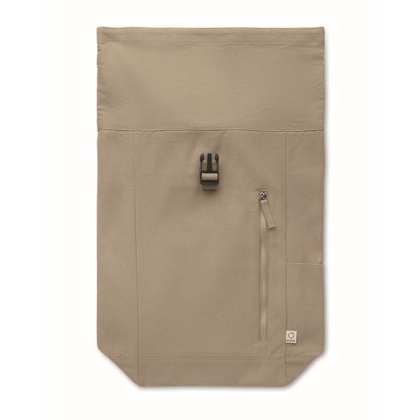 Obrázky: Khaki rolovací batoh 390g, suchý zip a kapsa, Obrázek 9
