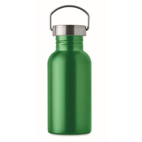 Obrázky: Jednostěnná recykl. nerez láhev 500ml, zelená, Obrázek 3