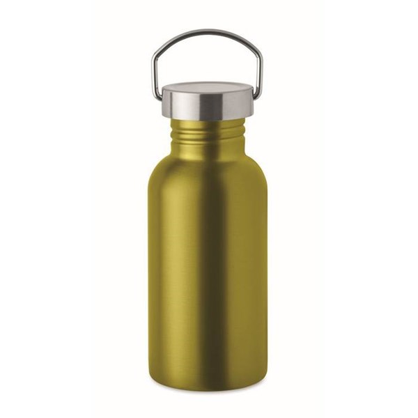Obrázky: Jednostěnná recykl. nerez láhev 500ml, limetková