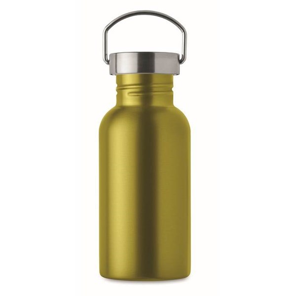 Obrázky: Jednostěnná recykl. nerez láhev 500ml, limetková, Obrázek 2