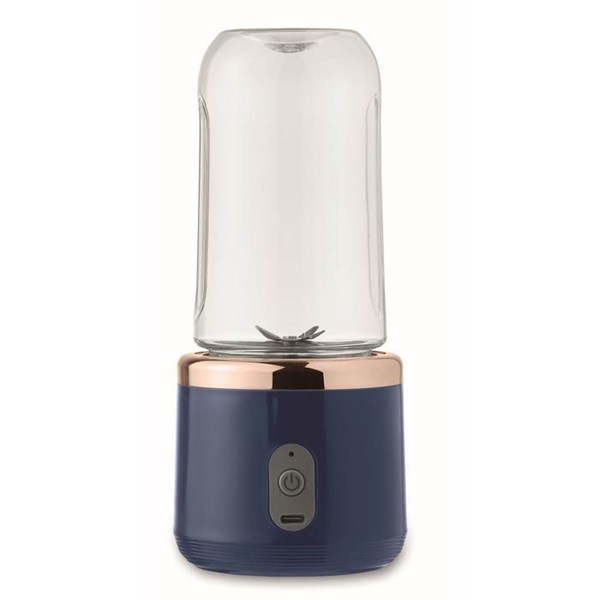 Obrázky: Modrý přenosný mixér 2x 400ml s USB dobíjením, Obrázek 5