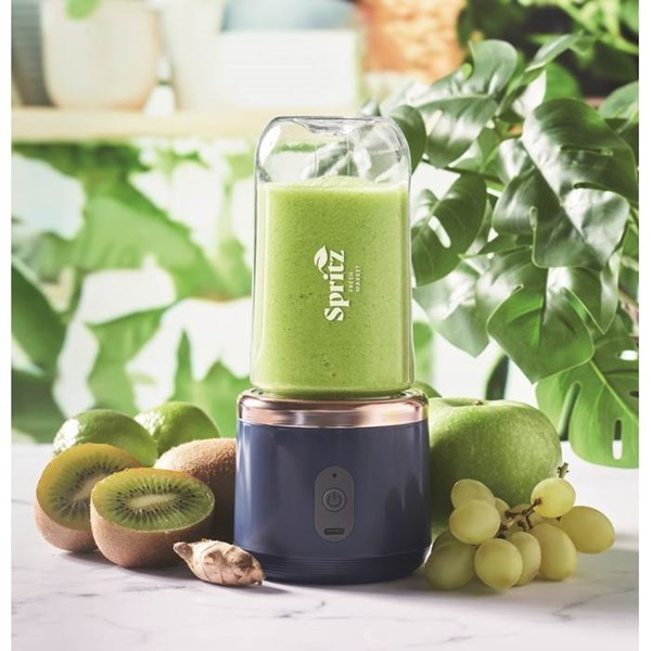 Obrázky: Modrý přenosný mixér 2x 400ml s USB dobíjením, Obrázek 14