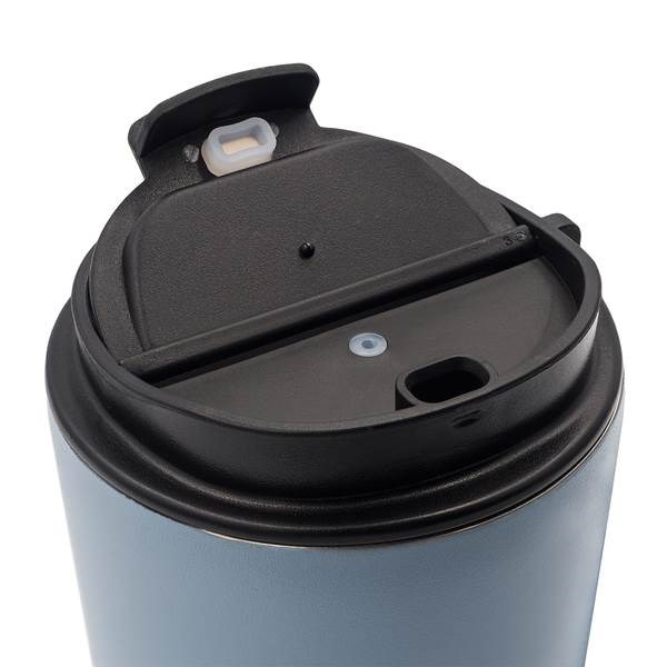 Obrázky: Nerezový termohrnek 330 ml s poutkem, modrý, Obrázek 3