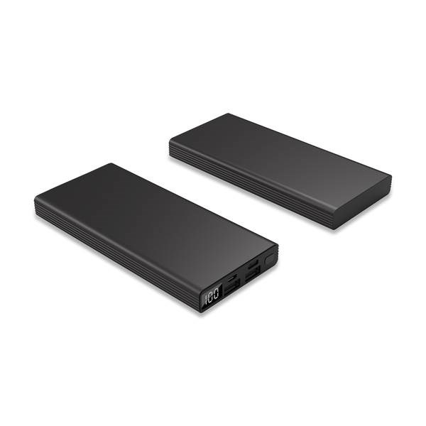 Obrázky: Černá powerbanka 10 000 mAh s rychlonabíjením, Obrázek 2