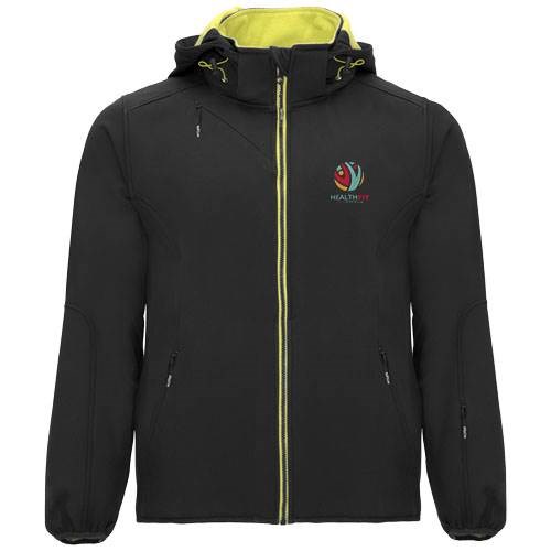Obrázky: Černá unisex softshellová bunda Siberia L, Obrázek 11