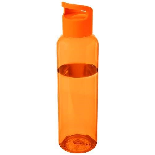 Obrázky: Oranžová transpar. 650ml láhev z recykl. plastu