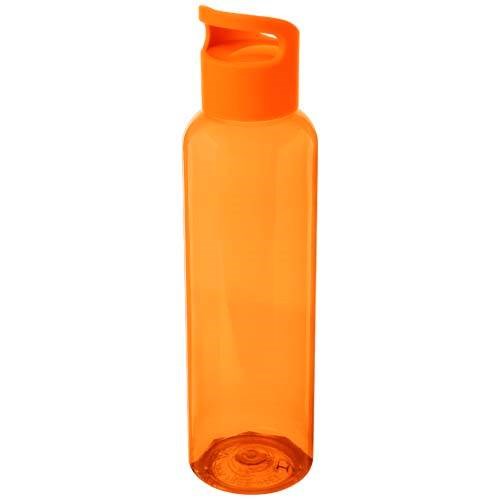 Obrázky: Oranžová transpar. 650ml láhev z recykl. plastu, Obrázek 2
