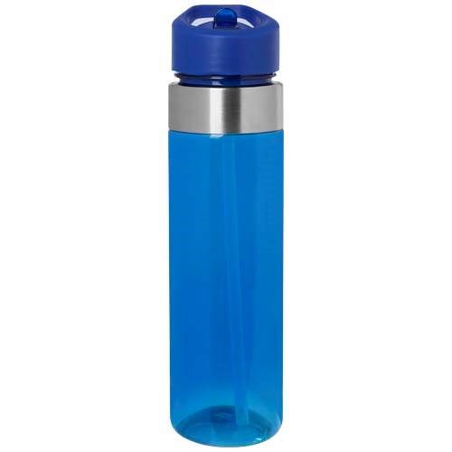 Obrázky: 650ml Tritan láhev s víčkem s hubicí, modrá, Obrázek 2