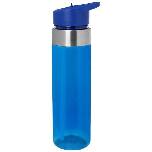 Obrázky: 650ml Tritan láhev s víčkem s hubicí, modrá, Obrázek 5