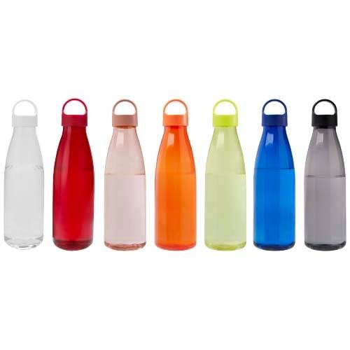 Obrázky: Láhev na vodu z recykl. plastu 800 ml, modrá, Obrázek 4