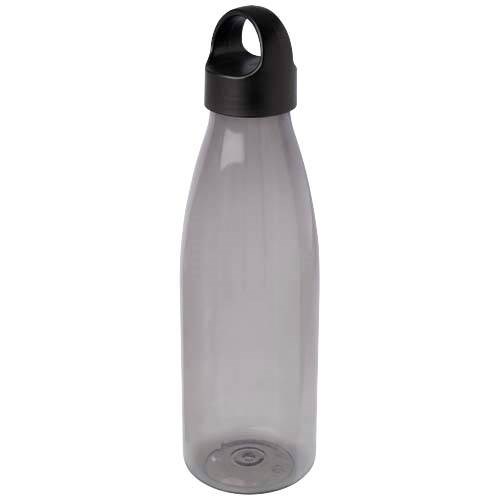 Obrázky: Láhev na vodu z recykl. plastu 800 ml, černá, Obrázek 2