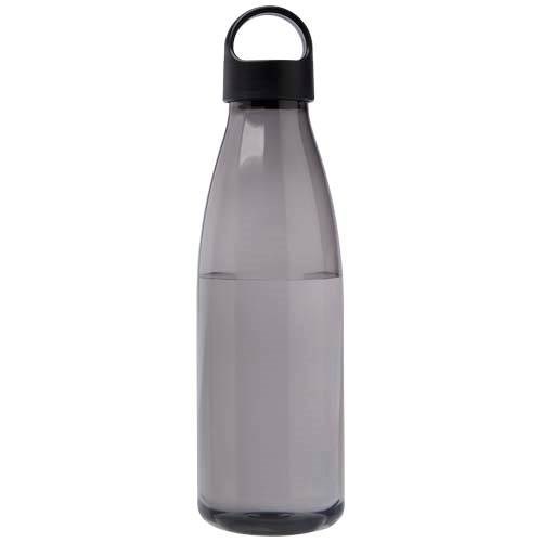 Obrázky: Láhev na vodu z recykl. plastu 800 ml, černá, Obrázek 3