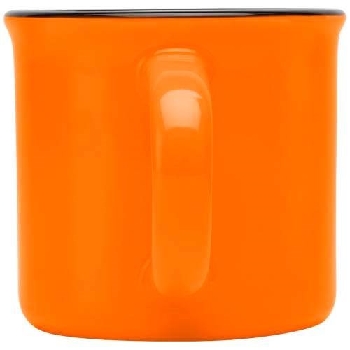 Obrázky: Retro keramický hrnek 240 ml v krabičce, oranžová, Obrázek 2