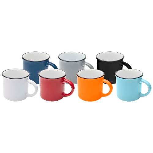 Obrázky: Retro keramický hrnek 240 ml v krabičce, oranžová, Obrázek 4