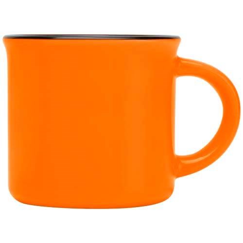 Obrázky: Retro keramický hrnek 240 ml v krabičce, oranžová, Obrázek 6