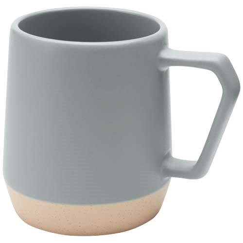 Obrázky: Keram. hrnek 300 ml matný povrch šedá/neglazov., Obrázek 3