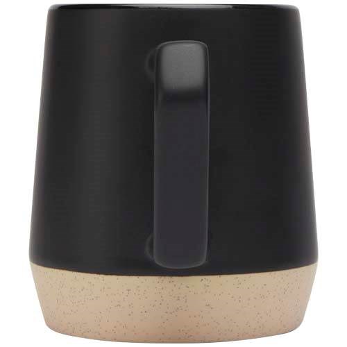 Obrázky: Keram. hrnek 300 ml matný povrch černá/neglazov., Obrázek 2