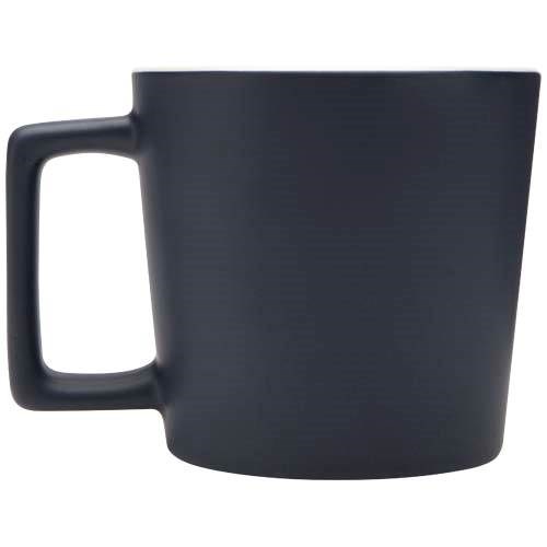 Obrázky: Keramický hrnek 370 ml, matný povrch, modro/bílý, Obrázek 9