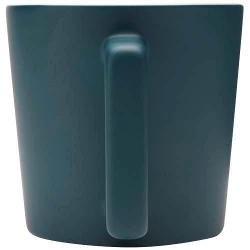 Obrázky: Keramický hrnek 370 ml, matný povrch, zeleno/bílý, Obrázek 2