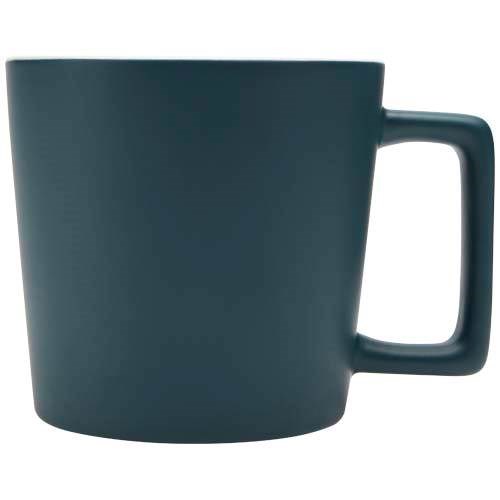 Obrázky: Keramický hrnek 370 ml, matný povrch, zeleno/bílý, Obrázek 8