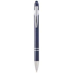 Obrázky: Hliník. kuličkové pero modro/stříbrné, stylus, MN
