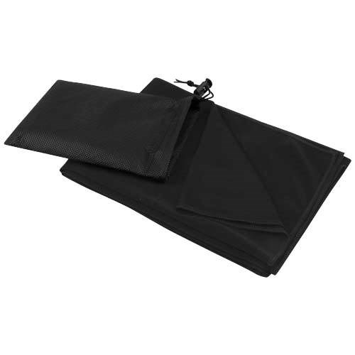 Obrázky: RPET sport. ručník 50×100cm v netk. obalu, černá