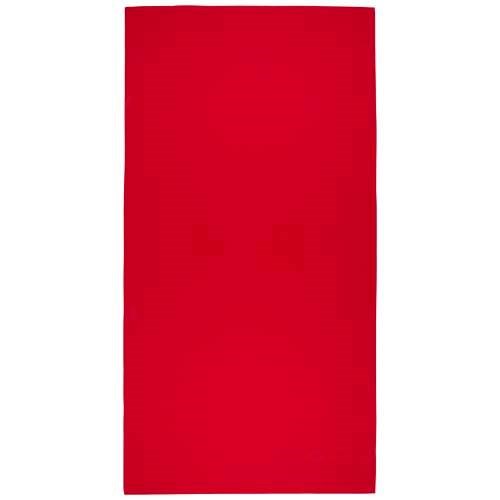 Obrázky: RPET sport. ručník 70×140cm v netk. obalu, červená, Obrázek 2
