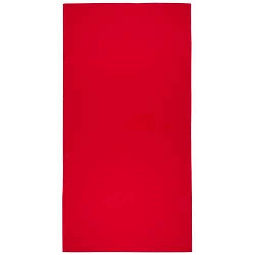 Obrázky: RPET sport. ručník 70×140cm v netk. obalu, červená, Obrázek 4