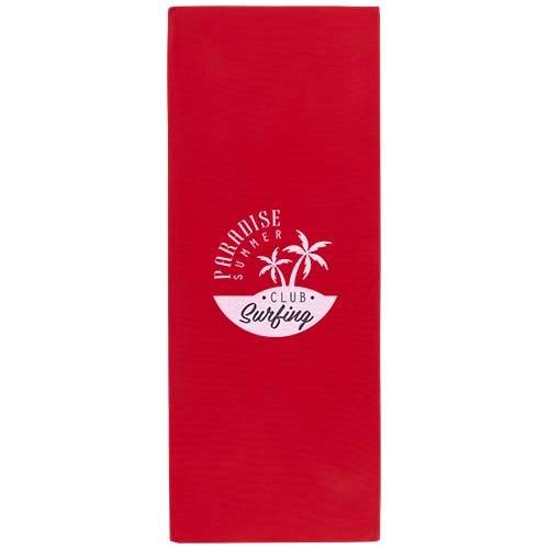 Obrázky: Polyester. sportovní ručník 30×80 cm, červená, Obrázek 4
