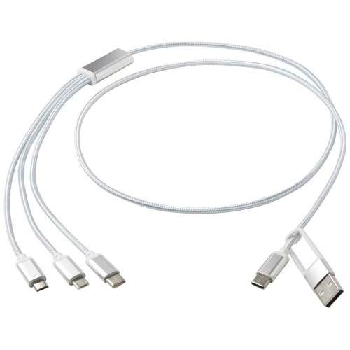 Obrázky: Stříbrný nabíjecí kabel 5v1 z recyklovaného hliníku, Obrázek 4