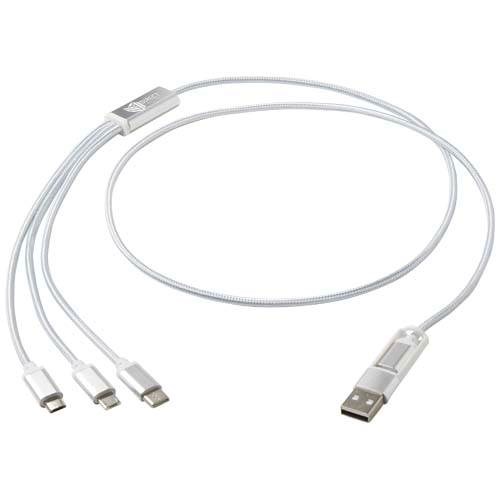 Obrázky: Stříbrný nabíjecí kabel 5v1 z recyklovaného hliníku, Obrázek 5
