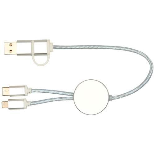 Obrázky: Stříbrný rychlonabíjecí 27W kabel 5v1 30 cm,hliník, Obrázek 7