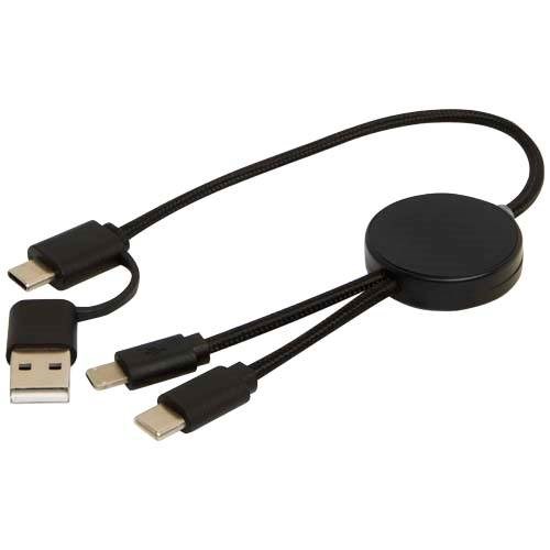 Obrázky: Černý rychlonabíjecí 27W kabel 5v1, 30 cm, plast, Obrázek 4