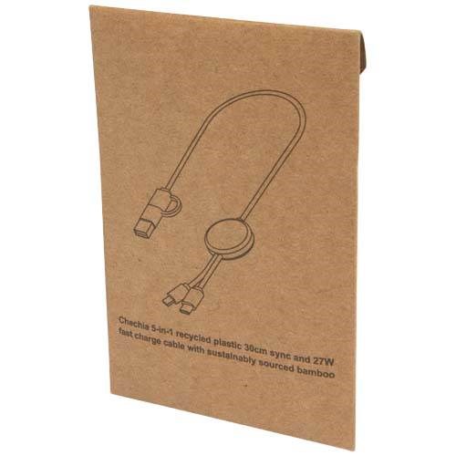 Obrázky: Černý rychlonabíjecí 27W kabel 5v1, 30 cm, plast, Obrázek 7