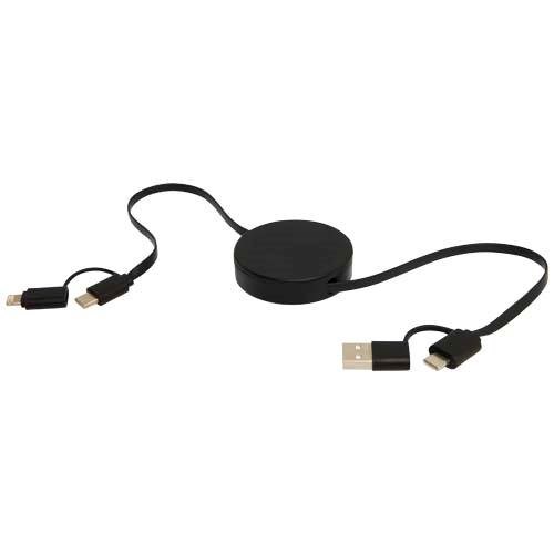 Obrázky: Černý vysouvací rychlonabíjecí 40W kabel 5v1 90 cm, Obrázek 4