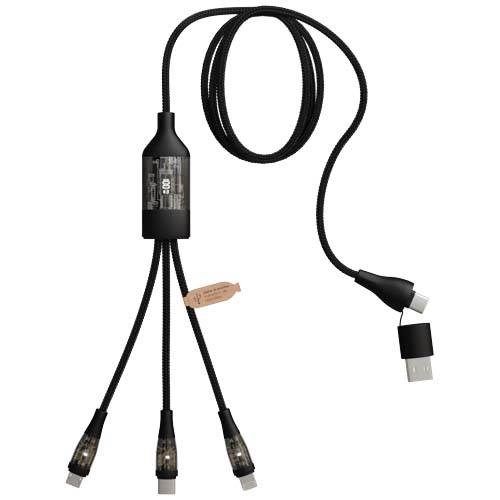 Obrázky: Kabel 5v1 SCX pro rychlé nabíjení 100W/5A, svítící, Obrázek 2