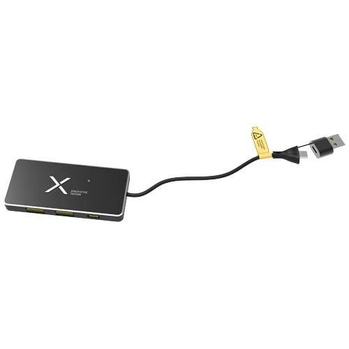 Obrázky: USB hub 8v1 SCX s 6 porty, svítící logo, Obrázek 2