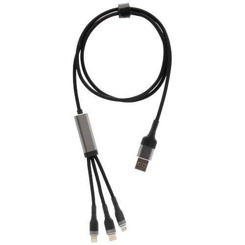 Obrázky: 100W ultra rychlý nabíjecí kabel SCX 5v1 z rPET, Obrázek 2