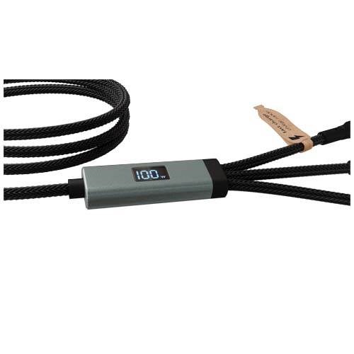 Obrázky: 100W ultra rychlý nabíjecí kabel SCX 5v1 z rPET, Obrázek 6